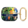 Guess Flower Strap - pouzdro pro Airpods 3 (modré)