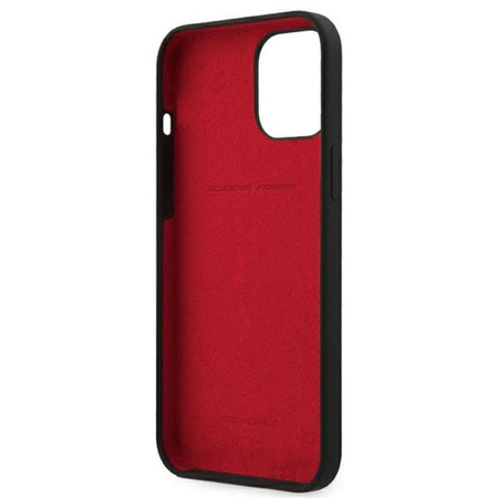 Ferrari On Track Silicone - pouzdro pro iPhone 12 / iPhone 12 Pro (černé)