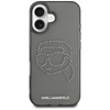 Karl Lagerfeld IML strasszos Karl Head - tok iPhone 16-hoz (fekete)