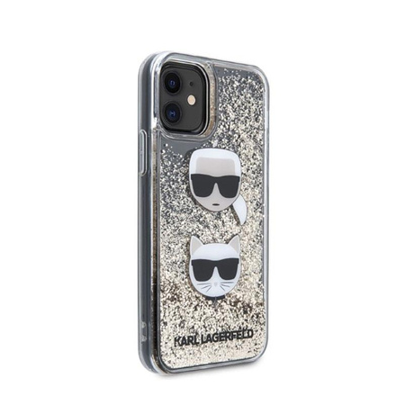 Karl Lagerfeld Liquid Glitter 2 heads - iPhone 11 tok (arany)