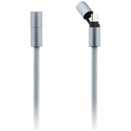 SZARY KABEL USB C 1.5M SZYBKIE ŁADOWANIE KARL LAGERFELD PASEK DO TELEFONU