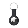 Crong Silikonhülle mit Schlüsselring - Schlüsselanhänger für Apple AirTag (schwarz)