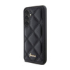 Kovové logo Guess Quilted – pouzdro Samsung Galaxy S23 FE (černé)