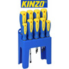 Kinzo - Set aus 9 solide verarbeiteten Schraubendrehern/Schraubenziehern