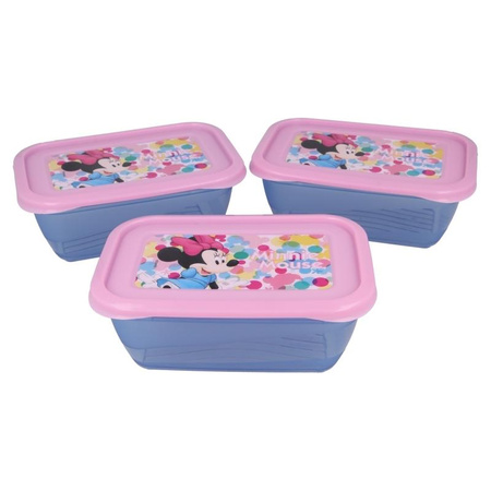 Minnie Mouse - Set of food containers 540 ml (3 pcs.)