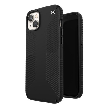 Speck Presidio2 Grip - protiskluzové pouzdro pro iPhone 15 Plus / 14 Plus (černé / černé / bílé)