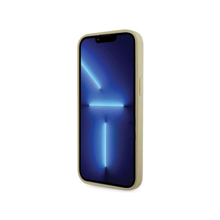 Guess Rhinestone Triangle - Hülle für iPhone 14 Pro Max (Gold)