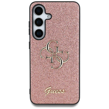 Guess Fixed Glitter Big 4G Metal Logo - Case for Samsung Galaxy S25+ (pink)