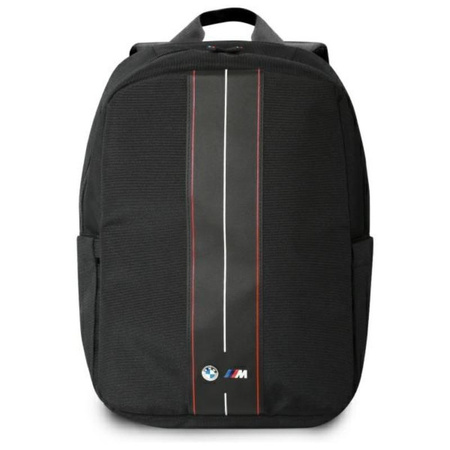 BMW Nylon Red Stripe - Sac à dos pour ordinateur portable 16" (noir)