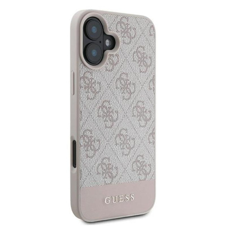 Guess 4G Bottom Stripe - Case for iPhone 16 Plus (pink)