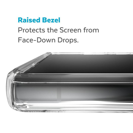 Speck Presidio Perfect-Clear - Étui pour Samsung Galaxy S23 Ultra avec revêtement MICROBAN (transparent)