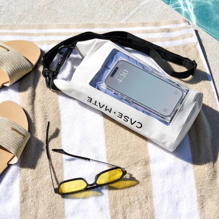 Case-Mate Waterproof Mini Phone Bucket Dry Bag - Wasserdichte Tasche mit Handytasche bis zu 7" (Soap Bubble)