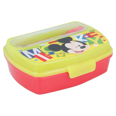 Mickey Mouse - Lunchbox mit Besteck-Set