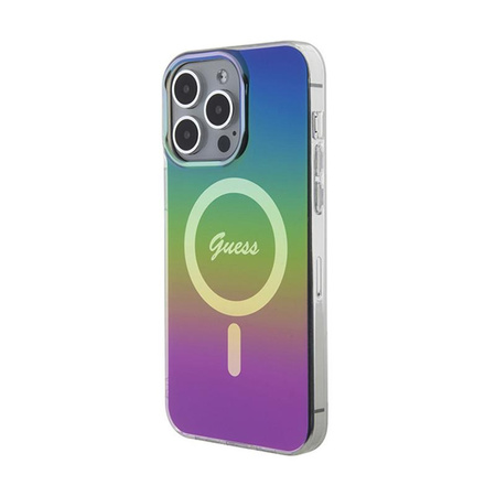 Guess IML Iridescent MagSafe - pouzdro pro iPhone 15 Max (barevné)