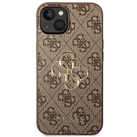 Guess 4G Big Metal Logo - iPhone 14 Case (brown)