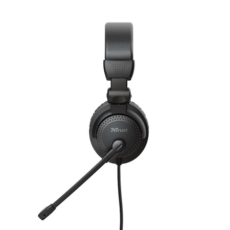 Trust Como - Casque d'écoute avec microphone (Noir)
