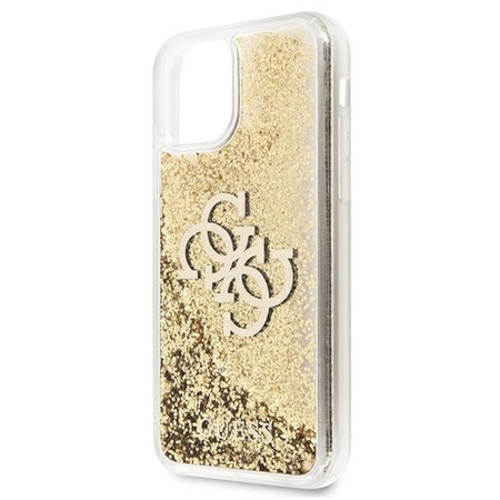 Coque Guess Liquid Glitter 4G Big Logo - iPhone 11 Case (Gold)