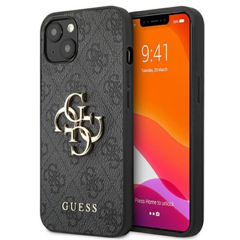 Guess 4G Big Metal Logo - iPhone 13 Mini Tasche (grau)