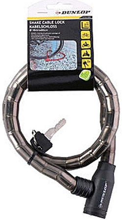 ZAPIĘCIE ROWEROWE CZARNE NA KLUCZ BLOKADA, do Roweru, Dunlop, 80 cm
