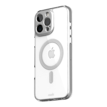 Moshi iGlaze MagSafe - Hülle für iPhone 16 Pro (Luna Silver)