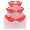 Minnie Mouse - Set de trois récipients alimentaires hermétiques (1400 ml, 730 ml, 290 ml)
