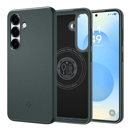 Spigen Thin Fit MagSafe - tok Samsung Galaxy S25 (Abyss zöld)