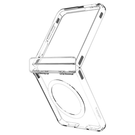Spigen Ultra Hybrid Pro Mag MagSafe - Gehäuse für Samsung Galaxy Z Flip 7 (Klar/Weiß)