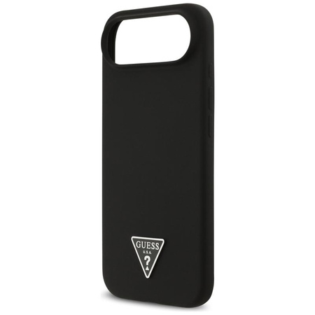 Guess Silicone Triangle Logo MagSafe - Hülle iPhone Air (schwarz)