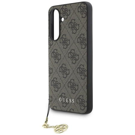 Guess 4G Charms Collection - Pouzdro pro Samsung Galaxy A36 5G (hnědé)