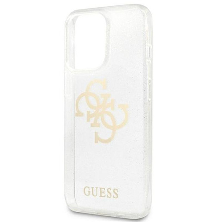 Guess Glitter 4G Big Logo - iPhone 13 Pro Max tok (átlátszó)