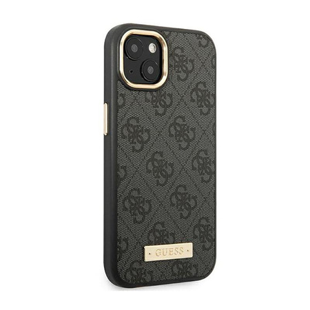 Guess 4G Logo Plate MagSafe - Étui pour iPhone 14 Plus (noir)