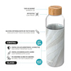 Quokka Flow - Bouteille d'eau en verre 660 ml (White Stone)