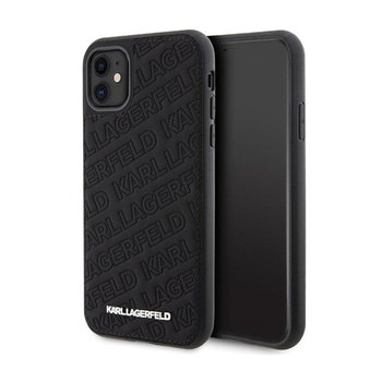 Karl Lagerfeld Quilted K Pattern - pouzdro pro iPhone 11 (černé)