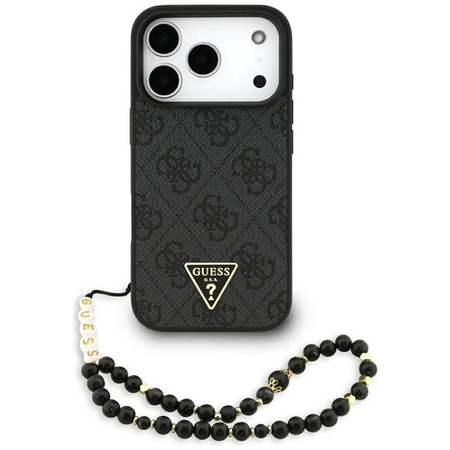 Guess 4G Strap Triangle Logo MagSafe - Case for iPhone 17 Pro (black)