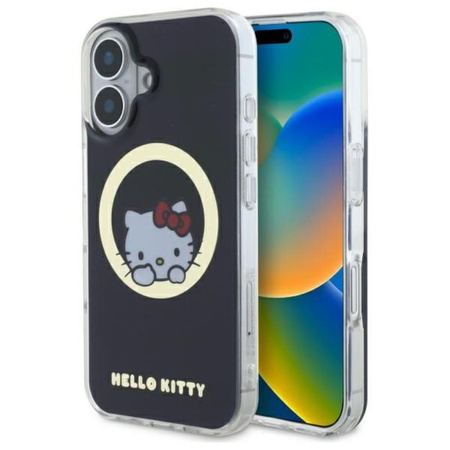 Hello Kitty IML Sweet Kitty MagSafe - Hülle für iPhone 16 (schwarz)