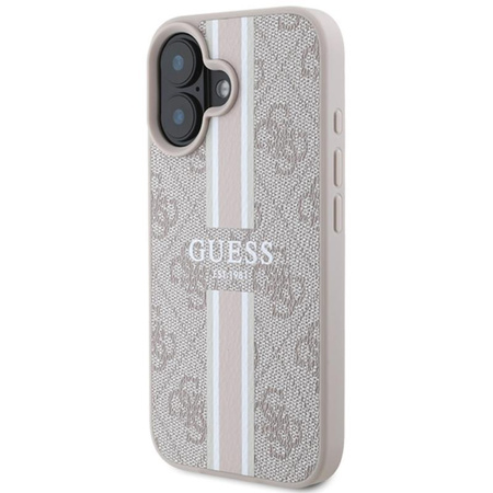 Guess 4G Printed Stripes MagSafe - iPhone 16 Case (pink)