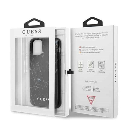 Guess Marble - iPhone 11 tok (fekete)