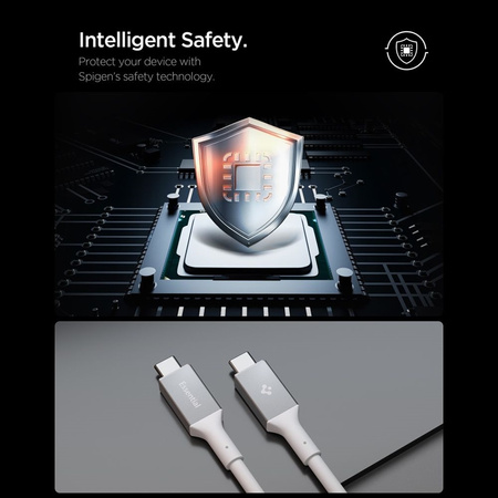 Spigen EB24012CC Essential - USB-C to USB-C PD Cable 240W 1.2m (White)