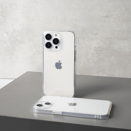 Crong Crystal Slim Cover - Coque pour iPhone 13 mini (Transparent)