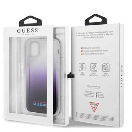 Guess California Gradient - Coque iPhone 11 Pro Max (Violet)