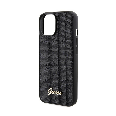 Guess Disco Metal Script - Coque iPhone 14 (noir)