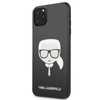 Karl Lagerfeld Double Layers Glitter Head - iPhone 11 Pro Max tok (fekete)