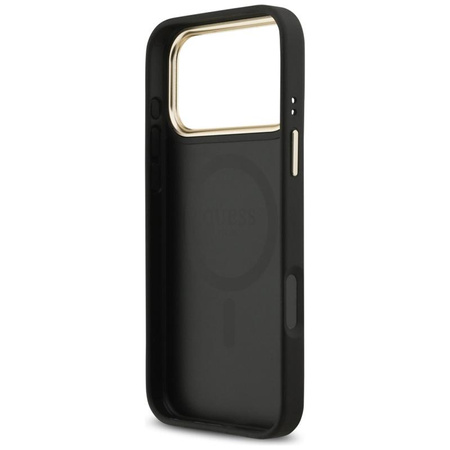 ETUI DO IPHONE 17 PRO MAX do MAGSAFE GUESS CZARNE ORYGINALNE ELEGANCKIE