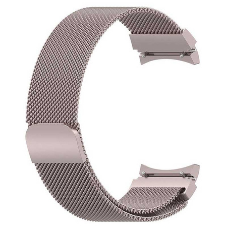 Magnetický řemínek PURO Milanese - řemínek z nerezové oceli pro Samsung Galaxy Watch 5 / Watch 5 Pro / Watch 4 / Watch 4 Classic (růžové zlato)