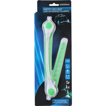 Grundig - Brassard LED multifonctionnel pour le vélo et la course à pied (vert)