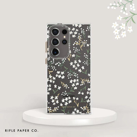 Rifle Paper Clear - pouzdro pro Samsung Galaxy S24 Ultra (Petite Fleurs)