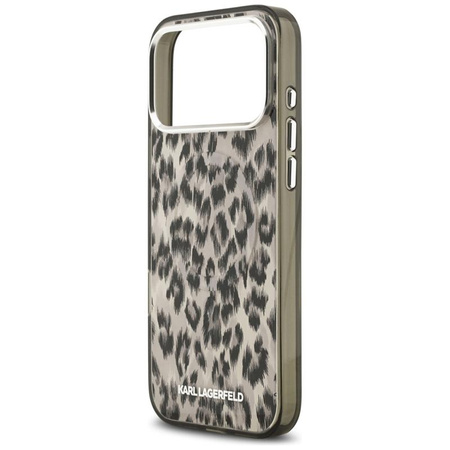 Karl Lagerfeld IML Leopard Pattern MagSafe - Case for iPhone 17 Pro Max (brown)