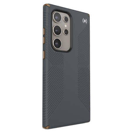 Speck Presidio2 Grip - Samsung Galaxy S24 Ultra Case (Charcoal Grey / Cool Bronze)