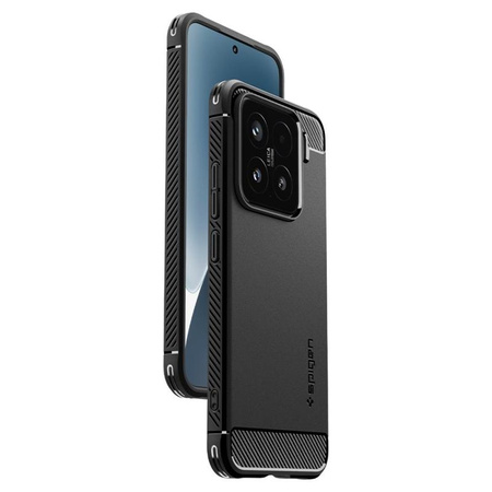 Spigen Rugged Armor - Etui pour Xiaomi 15 (Noir mat)