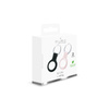 PURO ICON Case - Silikonowy brelok do Apple AirTag (zestaw 2 sztuk) (czarny i piaskowy róż)